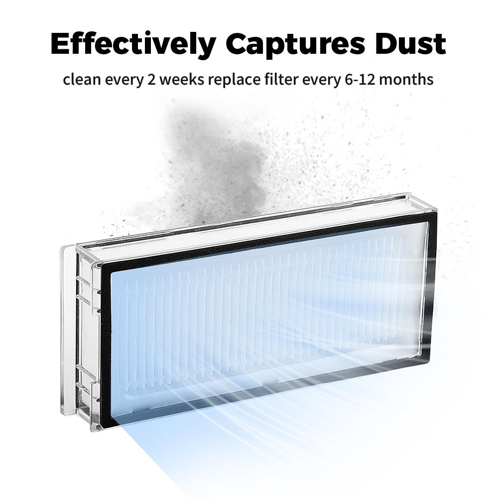 HEPA Filter For Roborock T8 Q1 Pro, Q1 Pro+, Q8 Max, Q8 Max+ Q7 Max Q7 Max+ Robot Vacuum Washable Filter Accessories Spare Parts
