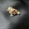 Little Bird Lapel Pin: Women's Copper Brooch for Shirt Collar, Fashion Corsage and Anti-Exposure Jewelry