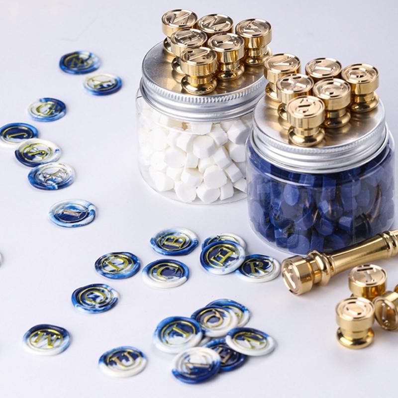 Cabo para Carimbo de Selo de Cera com Cabeça de Carimbo Substituível, Cabeça de Carimbo para Selar Cartas, Ferramenta para Selo de Cera para Carimbo de Selo de Cera