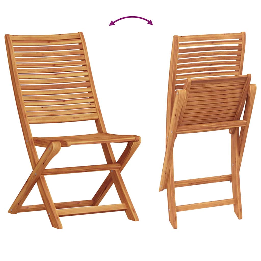 Garden Dining Set 5 pcs Brown Solid Acacia Wood