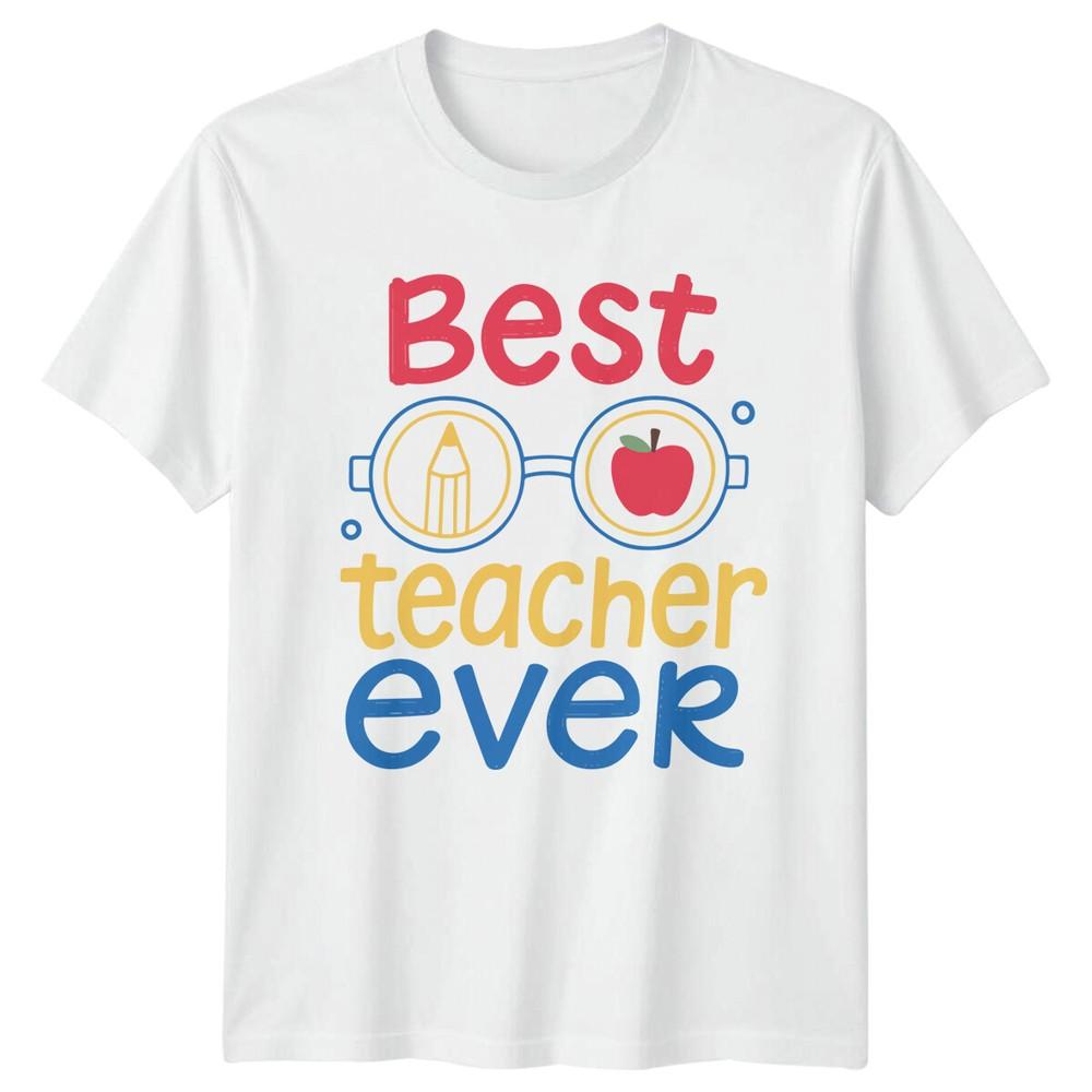 Best Teacher Ever Teacher Professions Unisexs TShirt Unisexs Graphic Tee Unisex Top S