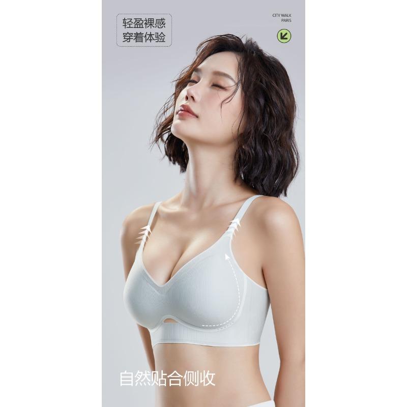 Damen Fixed Cup Nahtloser BH Push-Up Für Kleines Dekolleté