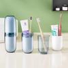 Tragbares 4-in-1 Reise-Zahnbürsten- & Waschbecher-Set