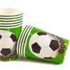 Football Birthday Party Decor Set: Plates, Cups, Tablecloth, Cutlery, Backdrop, Banner & Balloons.