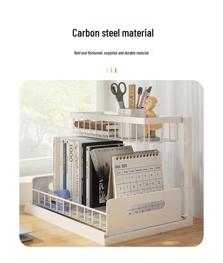 Multifunctional Cross-Border Spice Rack: Pull-Out Desktop Organizer for Kitchen Storage