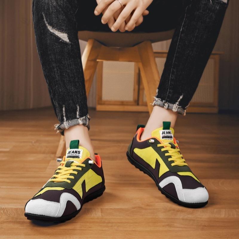 Fashion 2025 Men's Mesh Breathable Splicing Summer Lightweight Fashion Loafers Slip on Casual Shoes Comfortable Color Blocked Sneakers