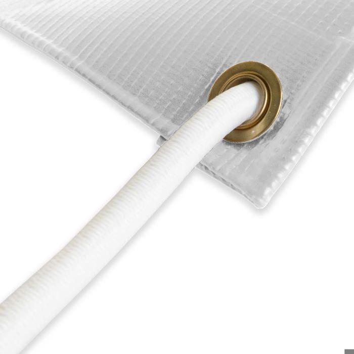 TECPLAST Sandow élastique Blanc 15 mètres 9SW - Qualité PRO - Tendeur pour bâche de diamètre 9 mm
