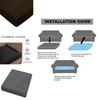 Solid Color Couch Seat Cushion Cover Stretchy Elastic Water-repellent Slipcover