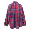 Melton 70s Vintage Made In USA Check Long Sleeve Flannel Shirt L Reddish Men's Used