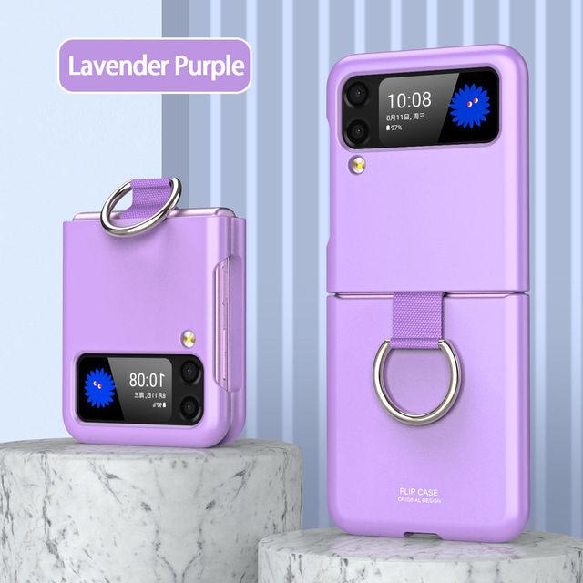 

Модный чехол для телефона, удобный для кожи, для Samsung Galaxy Z Flip 4, ультратонкий противоударный ультратонкий чехол с кольцевой линзой и защитным чехлом для экрана For Galaxy Z Flip 4