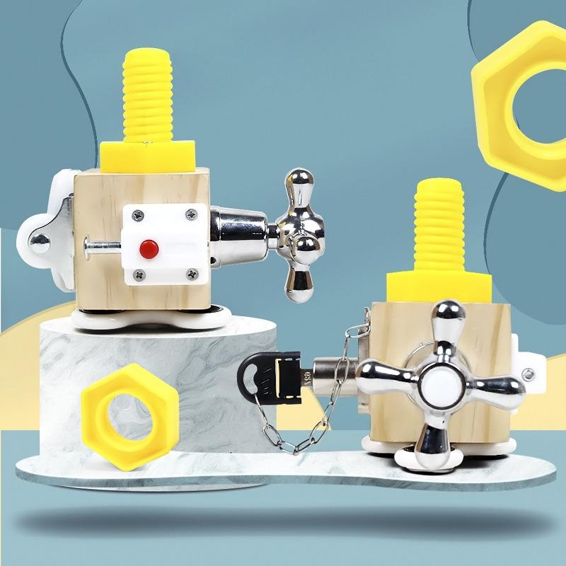 Hexahedron Unlocking Montessori Teaching Aids Busy Board Educational Toys Children'S Early Education Busy House Small Toys