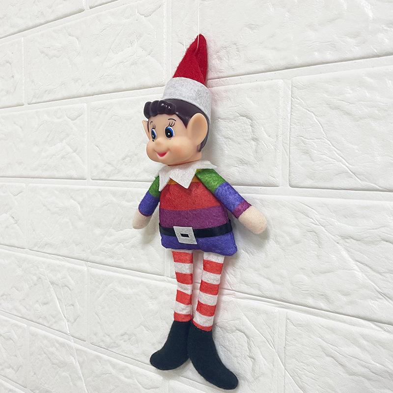 Male Christmas Elf Rainbow Pendant Decoration