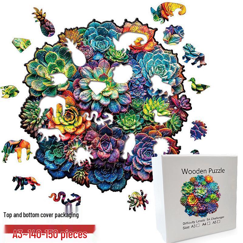 Irregular Animal Dog Penguin Wooden Puzzle in Stock
