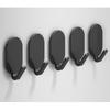 5/10pcs Strong Wall Hooks Self Adhesive Key Coat Bag Hanger Hook Bathroom Kitchen Door Robe Towel Storage Rack Hook Accessories