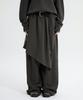 Teulimingbeodeu Layered Wrap Sweat Pants [Charcoal]