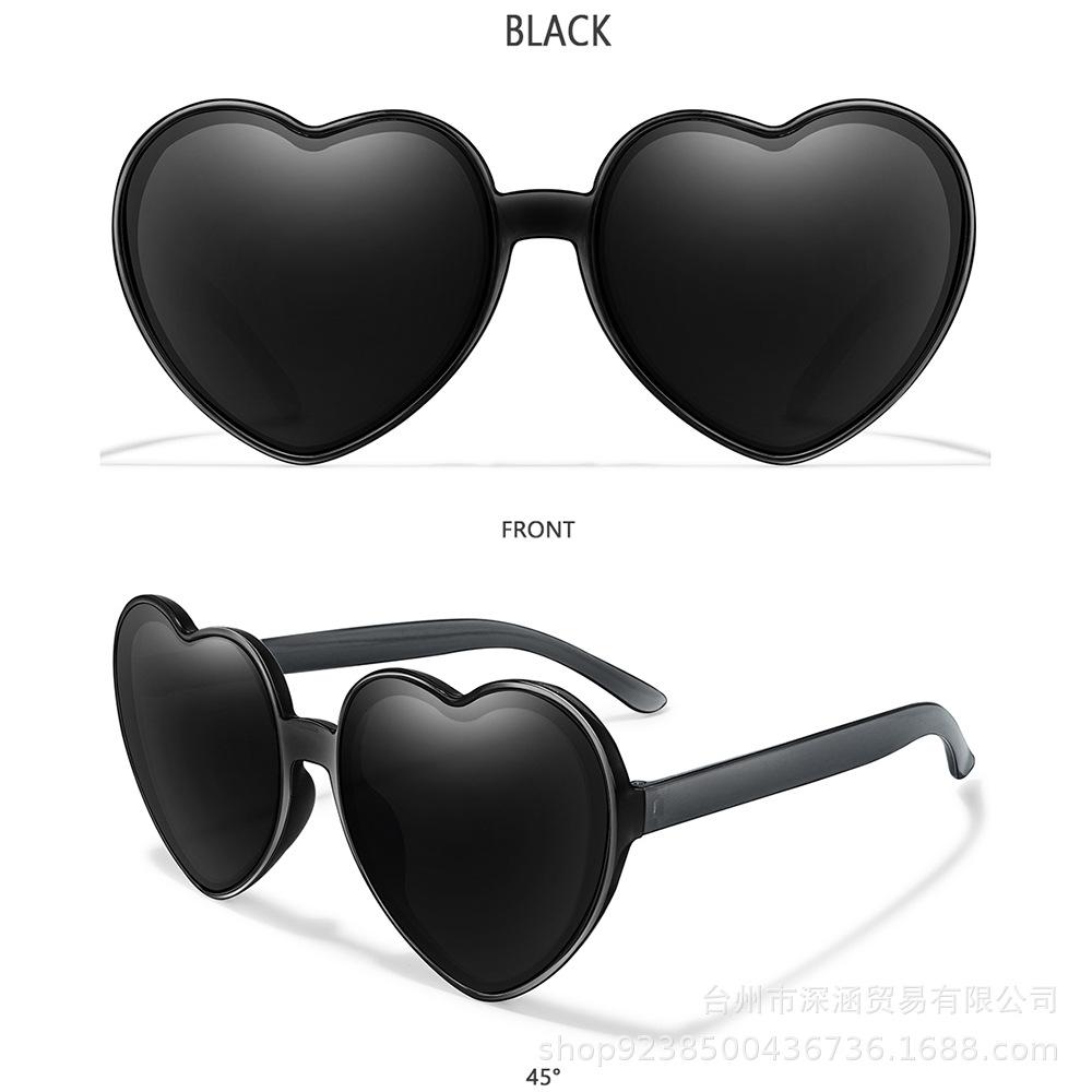 Colorful Coated Love Sunglasses Colorful Trend Party Decorative Sunglasses