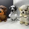 New Dog Series Paper Towel Holder Resin Figurine Toilet Wall Mounted Roll Paper Cute Dog Statue Home Decor