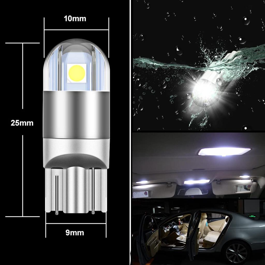 T10 LED White Explosive Position Lamp W5Wled License Plate Lamp Room Lamp Wedge Ball