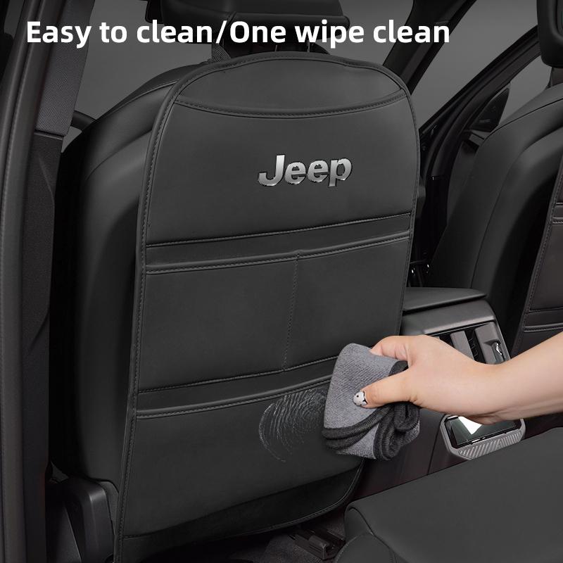 Car Seat Back Anti Kick Pad Wear-Resistant Scratch Resistant Protective Cover For Jeep Grand Cherokee Wrangler JK Gladiator Comp AJT1