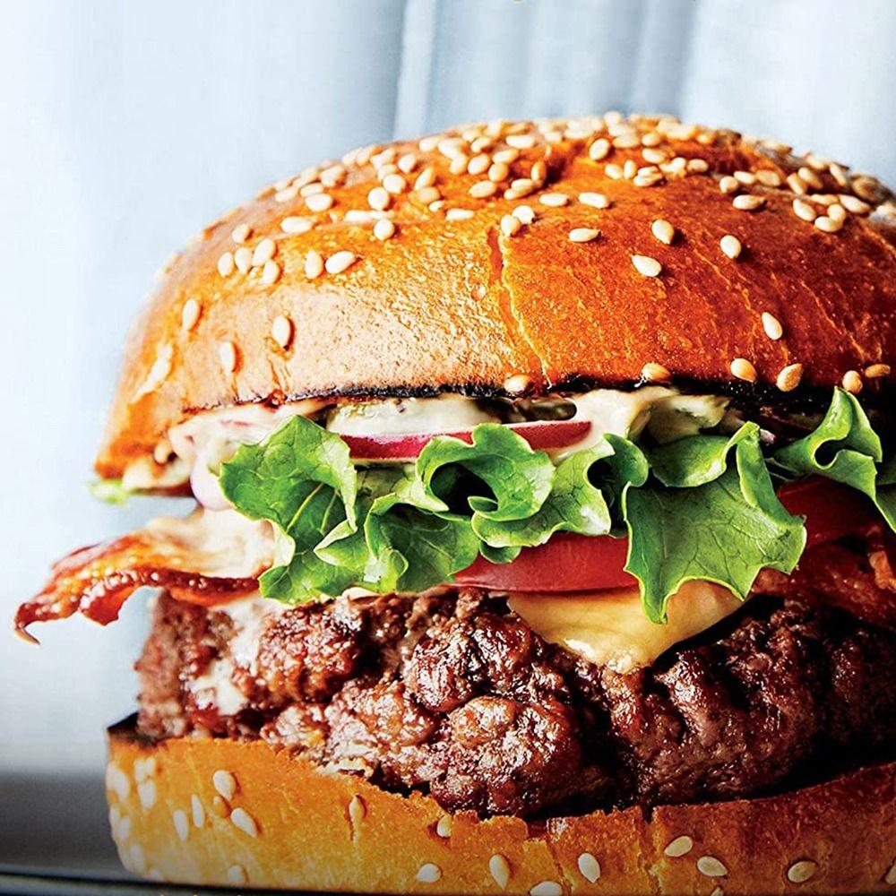 Carbon Steel Kitchen Easy To Release Non-stick Baking Tool Hamburger Bun Mold Loaf Pan Muffin Tray