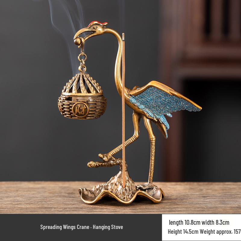 Creative Boshan Hanging Incense Burner for Home Use - Tea Ceremony Ornament for Agarwood & Sandalwood Coil Incense