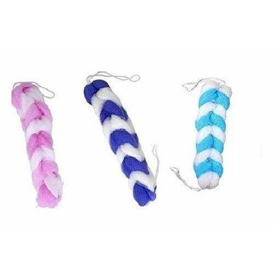 RSINC Plastic Bathing Body Cleansing Back Scrubber Sponge, Multicolour -Set of 3 JL184609809801