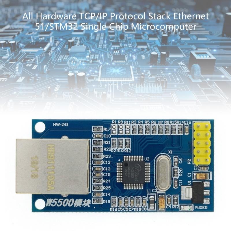 W5500 Ethernet Networking Module Full Hardware Protocol 51 Microcontroller Program Networking Board Module