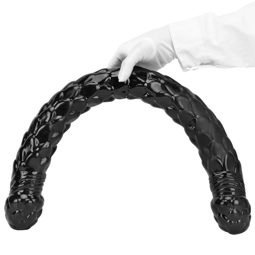 Dildo cu două capete Super lung Plug anal simulat Masturbator lesbian Penis realist Jucărie sexuală Gay Fisting BDSM