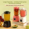 New Portable Juice Maker Blender for Shakes Smoothies 750ML Multiple Colors 10-Blades Fast Mixing 2 In 1 Blender Bottle Juicer