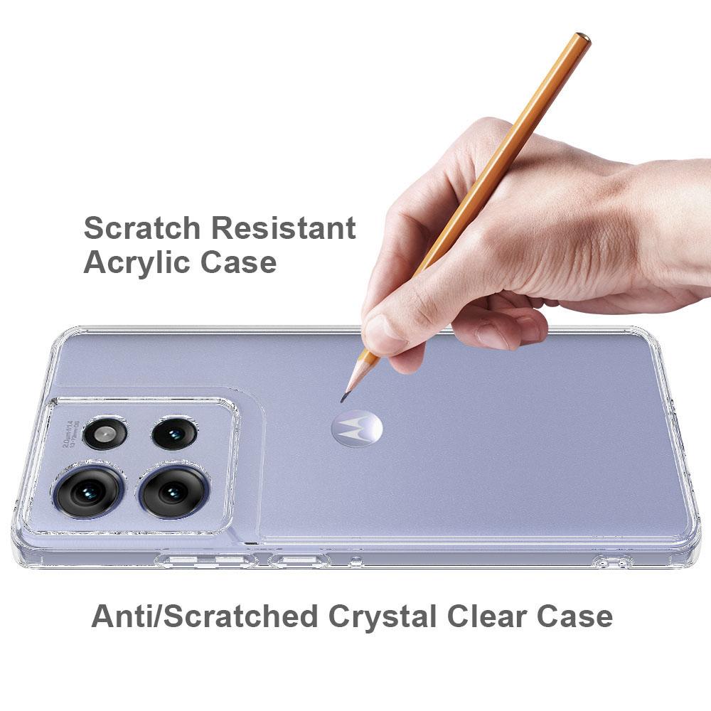 Für Motorola Edge 50 5G Klare Handyhülle TPU+Acryl Stoßfeste Handy-Rückseite