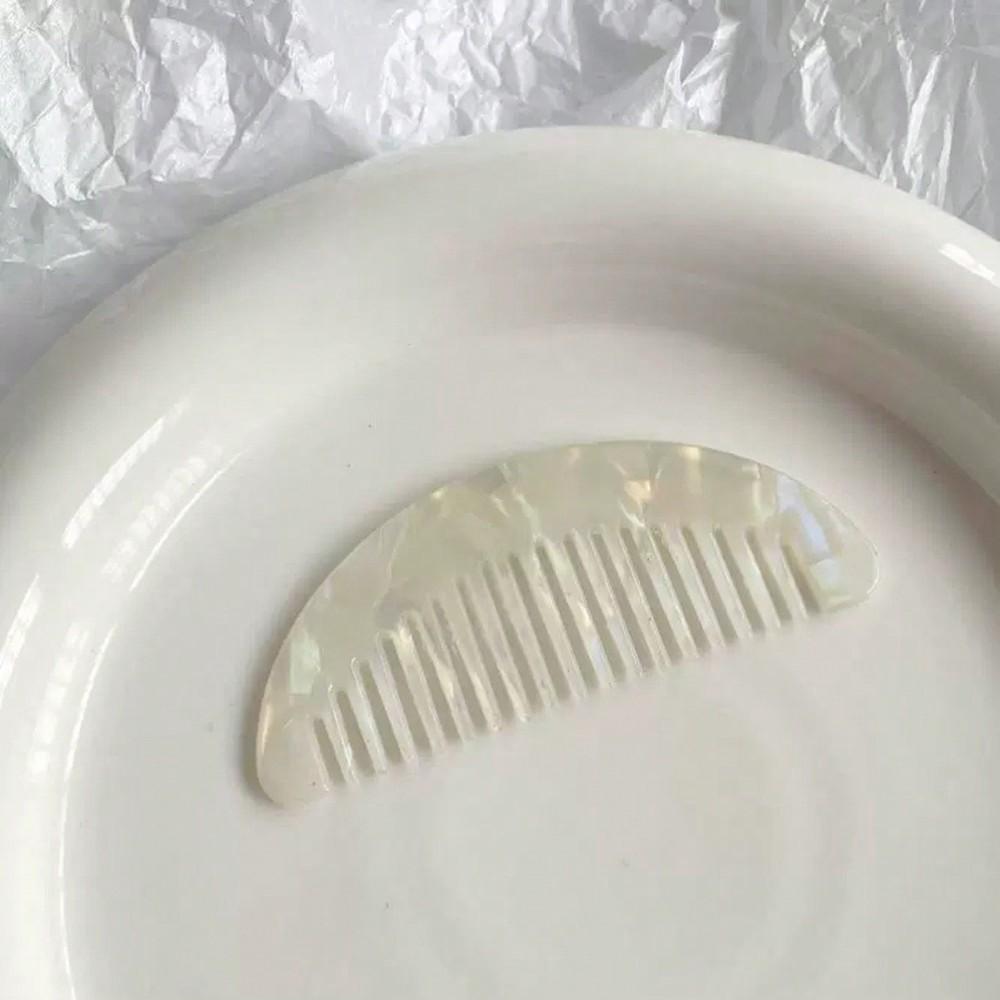 Mini Detangling Hair Comb - Wide Tooth, Flat, Non-Handle Design For Normal Hair