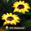 2x Outdoor Solar Power Garden Stake Lights Sunflower LED Flower Lawn Decor Lamp