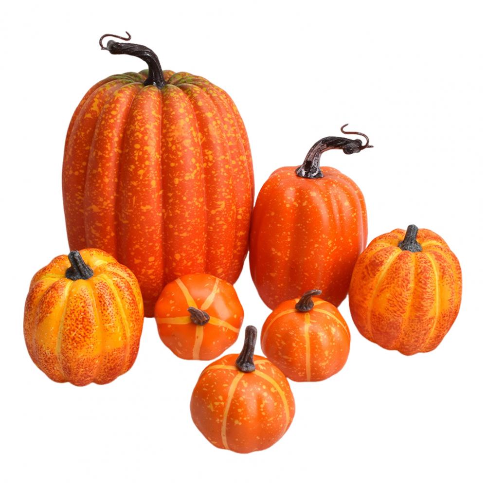Pumpkin Craft Set Foam Pumpkin Decoration Fall Harvest Table Centerpiece Artificial Foam Pumpkins Set for Thanksgiving Halloween