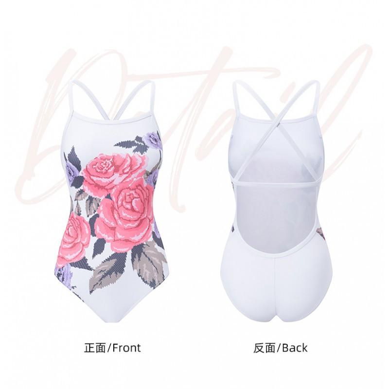 Racing Swimsuit Women's One-piece Triangular Belly Cover Slimming Sexy Swimming Pool Hot Sports Suit