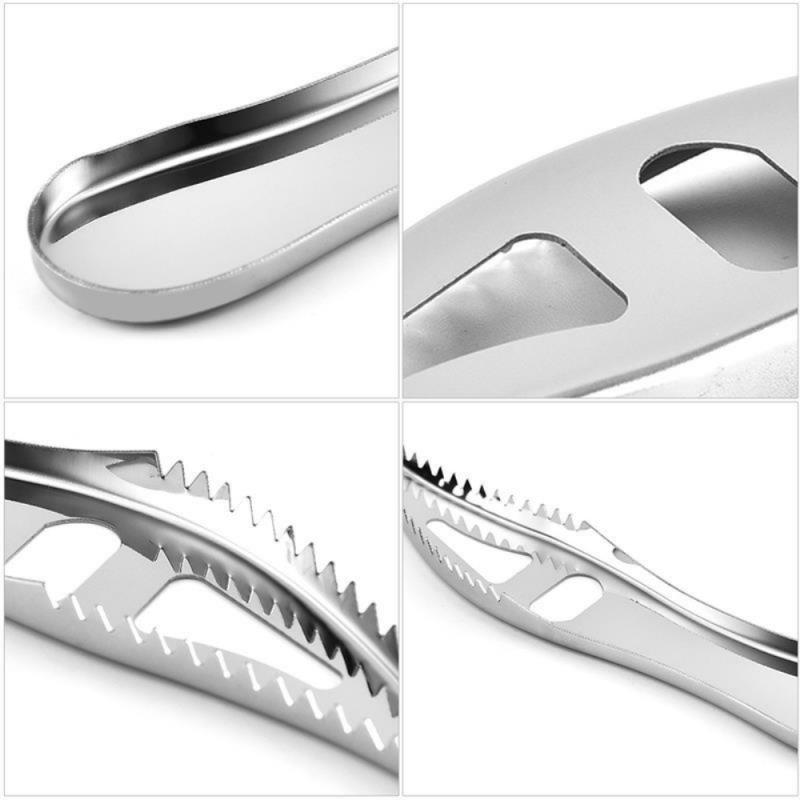 Multifunction Fish Scale Scraper Stainless Steel Fish Scaler Fish Skin Graters Cleaning Peeler Scaler RemoverKitchen Gadgets