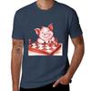 Pig Playing Chessai Generated Art Tshirt Gym Wear Breathable Short Sleeve Tee
