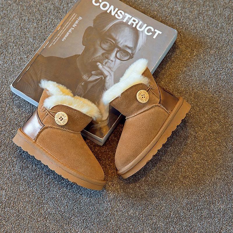 Детские зимние ботинки новые зимние для девочек с мехом — фото 3