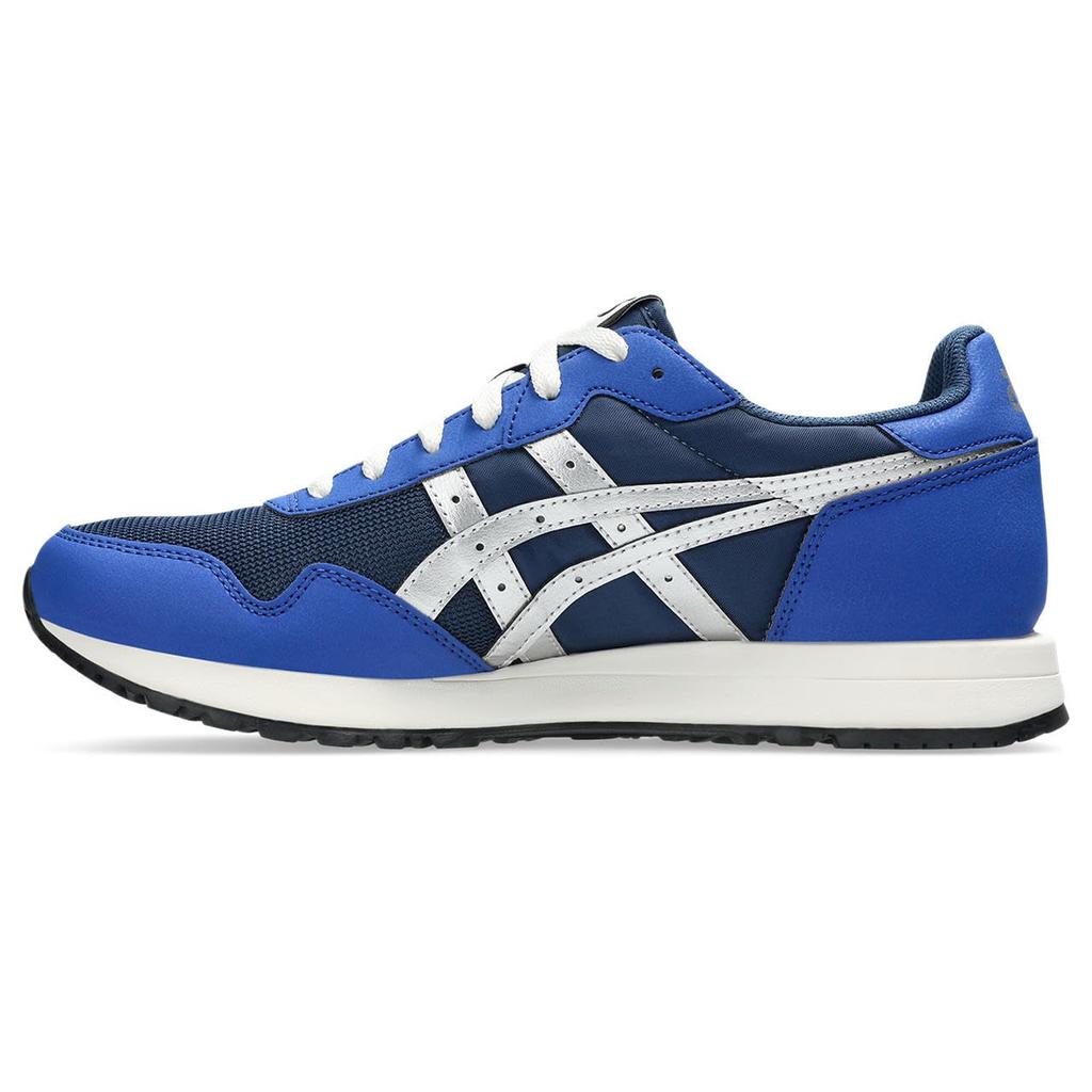 Asics Tiger Runner II Sports Shoes Unisex Size 400 2E (1203A612), Adult, (Independence Blue/Pure Silver), 26.5 Cm,