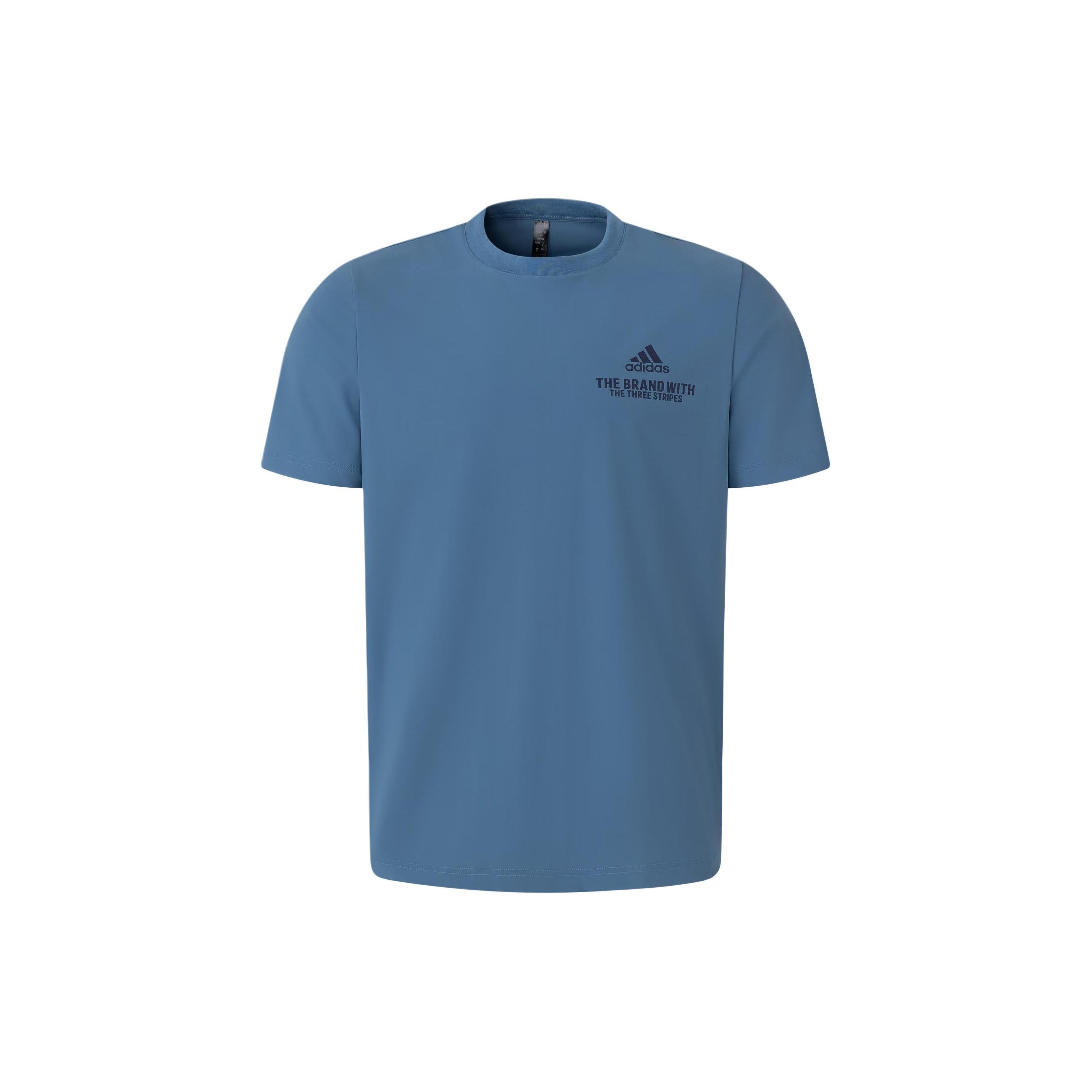 adidas Functional Graphic T-shirt Asia Sizing  Blue  Men s JD5749 XS