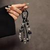 Elegant Crystal Bead Phone Lanyard With Pvc Material For Men And Women
