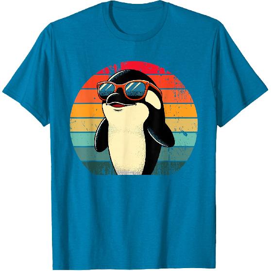 Pool Party Retro Orca Men Women Kids Funny Orca T-Shirt