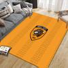 Hull City AFC Flannel Pattern Square Carpet,Area Rug,Carpet Rug for Living Room Bedroom Sofa Playroom Decor,Non-slip Floor Mat