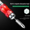 Magnetic Hexagonal Screwdriver Bit Extension Rod with Self-Locking Connecting Sleeve for Electric Drills - Air Screwdriver Conversion Head