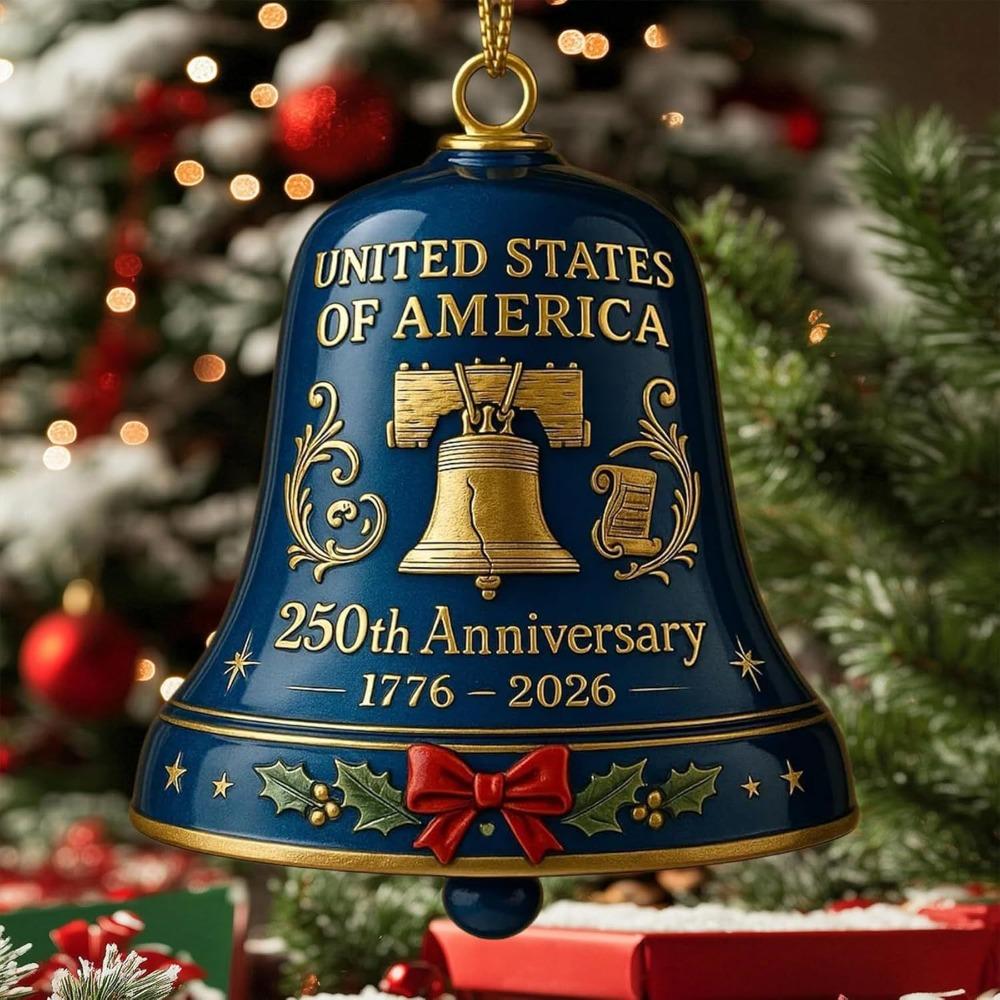 

Vintage-Style 250th Anniversary Bell Ornament Christmas Tree Decorations