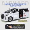 Yeni 1/18 Toyota Alphard MPV Çinko Alaşım Araba Modeli Döküm Metal Oyuncak Araba Araba Modeli Yüksek Simülasyon Ses ve Işık Çocuk Hediyesi Süsler