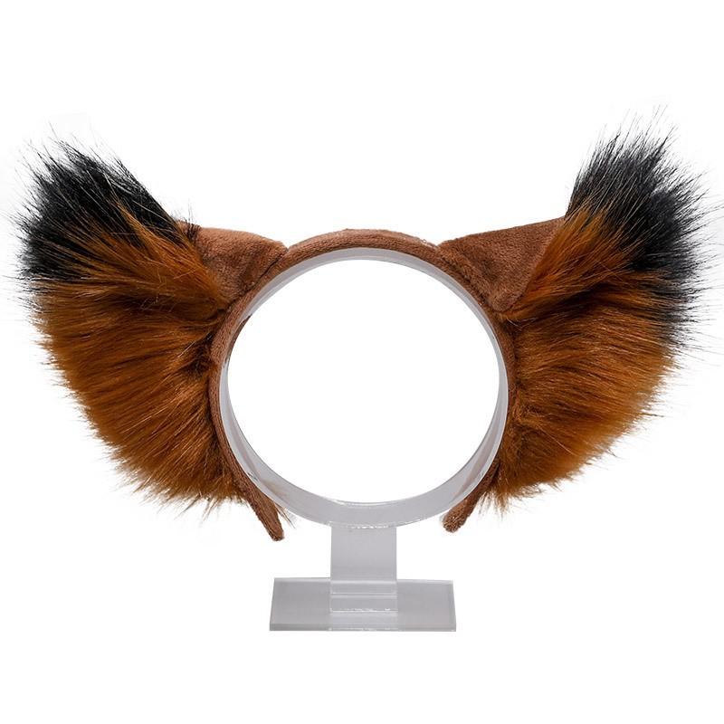 Handgefertigtes Fuchs-Ohren-Haarband Cosplay Kostüm Party Halloween Accessoire Süßer Kawaii Stil