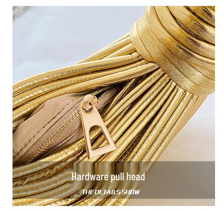 Geantă tip rucsac de umăr și crossbody tricotată manual, la modă 2024