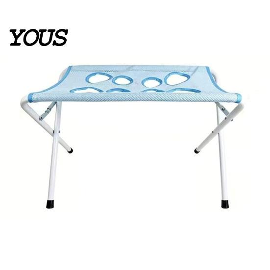 Professional Pet Grooming Table with Foldable Stand, Adjustable Strap, Cat Hammock, 8-Hole Dog Bathing Helper Washing Station for Bathing, Nail