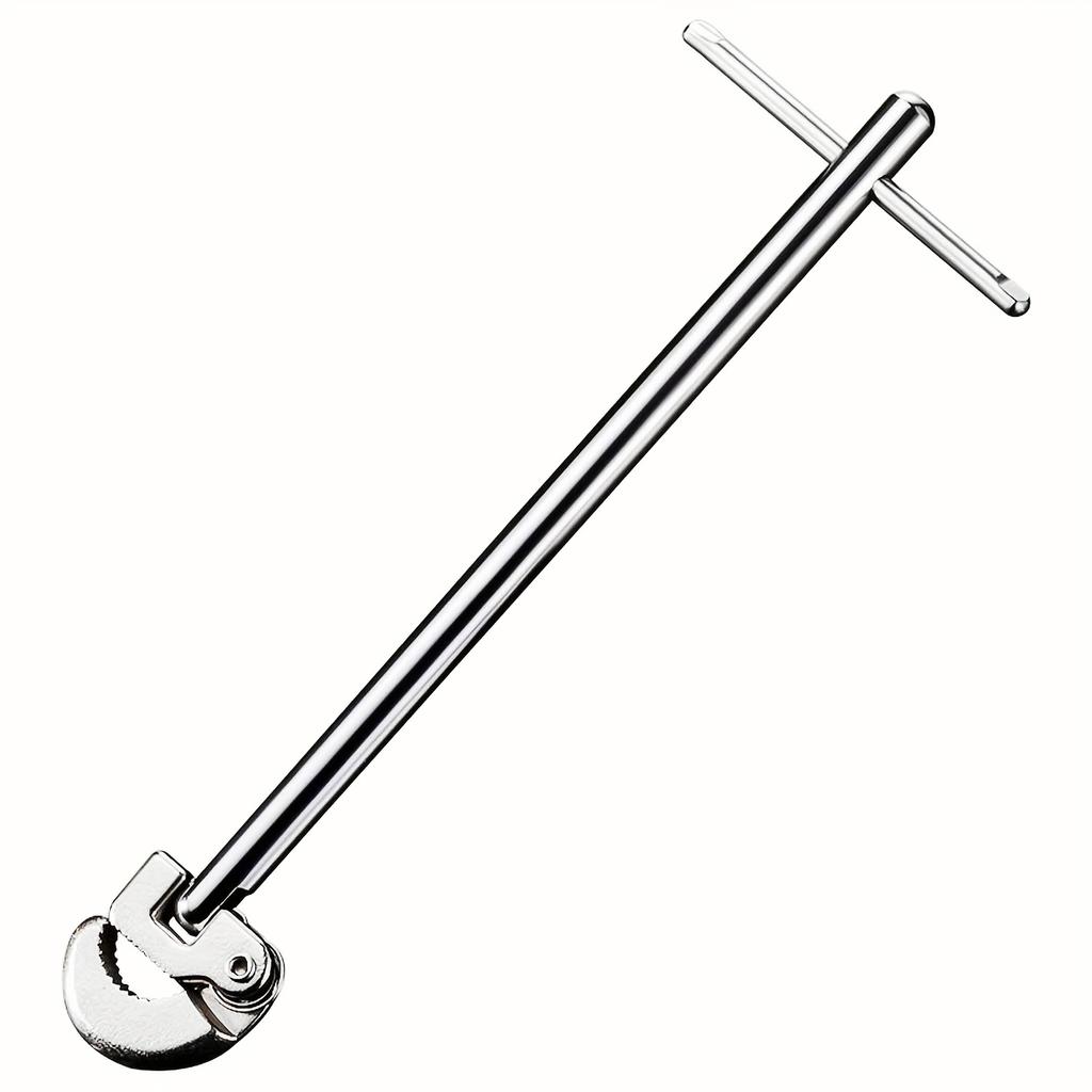 Multi-Functional Adjustable Head Sink Wrench, Metal Mechanical Plumbing Tool for Faucet, Bathroom Pipe, and Drain Installation