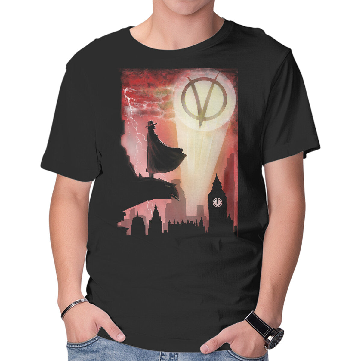 Unisex Crew Neck T-Shirt The Anarchy Knight Graphic Short Sleeve Casual Tee XXL